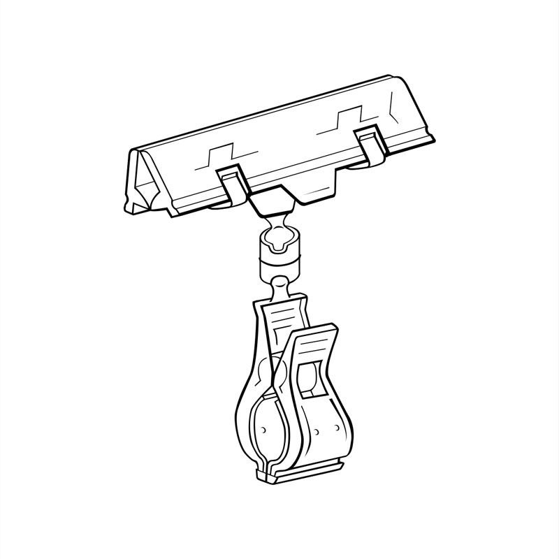 Doble pinza portaprecio Pinzas