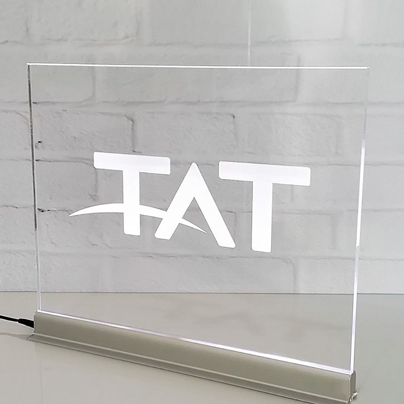 Luz filtrante sobremesa Señalética