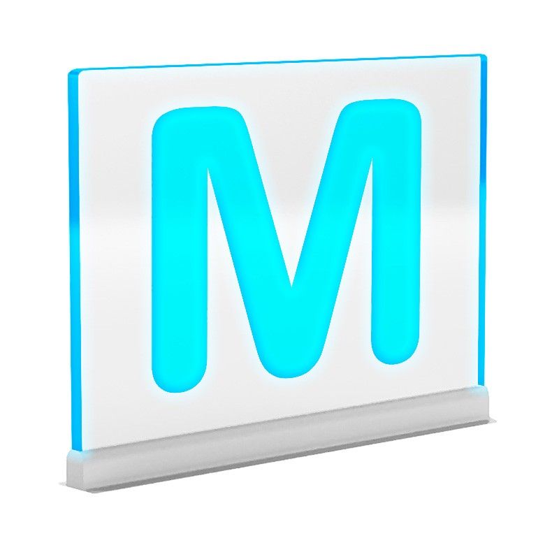 Luz filtrante sobremesa Señalética