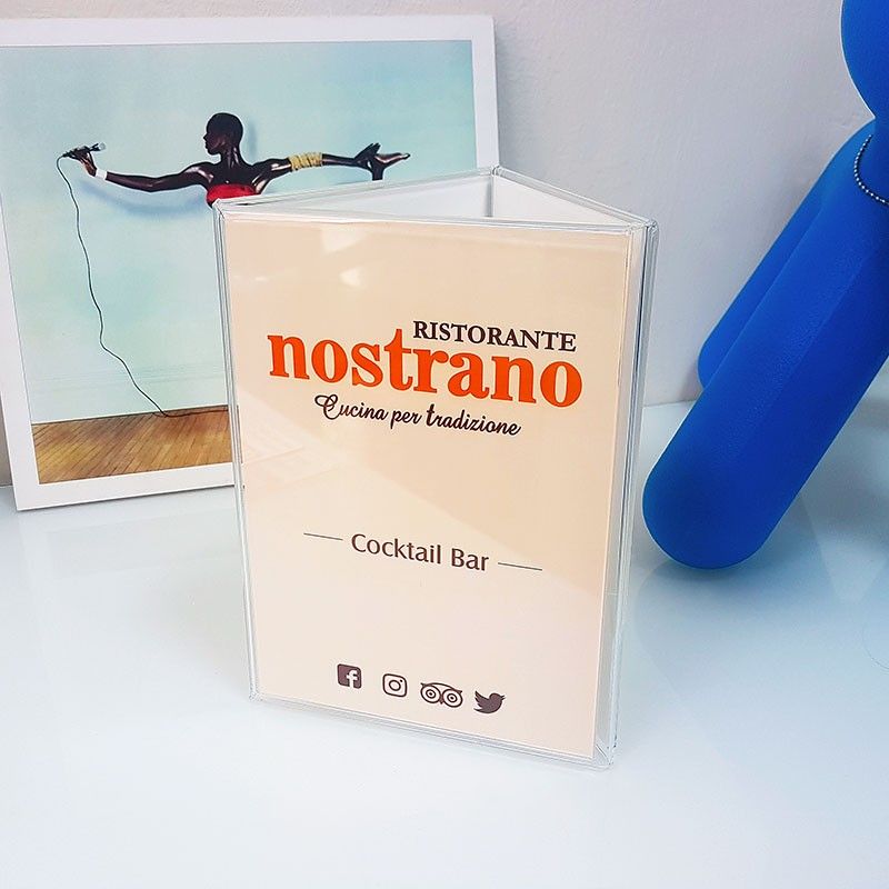 Portagráfica tres caras Portamenús