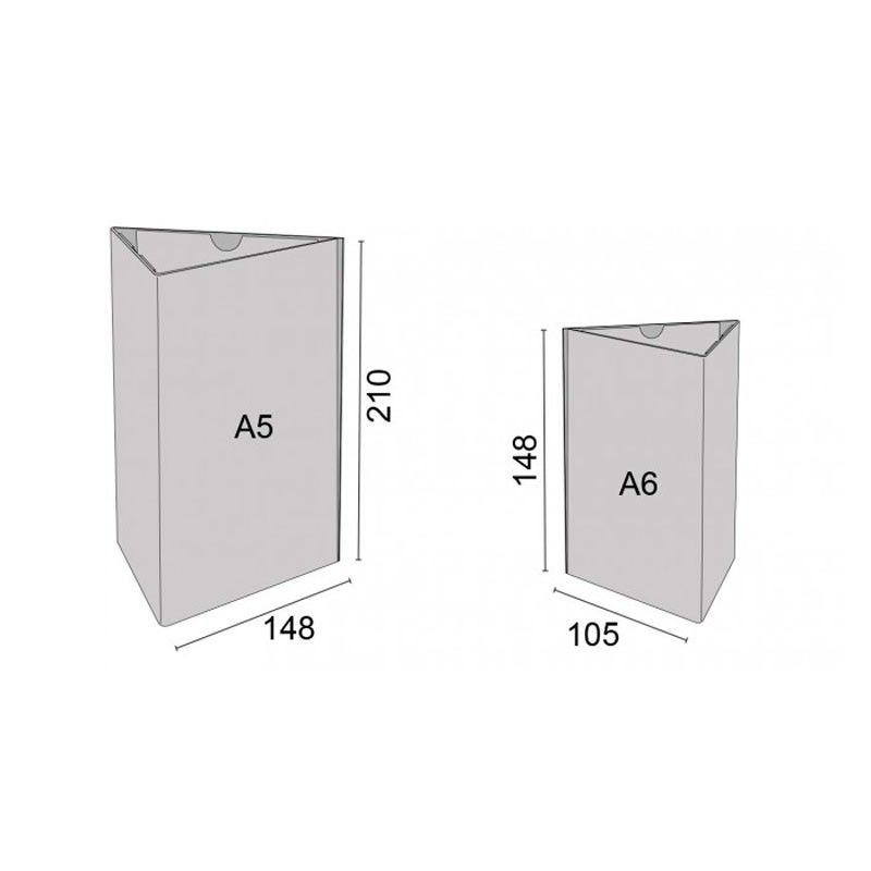 Portagráfica tres caras Portamenús