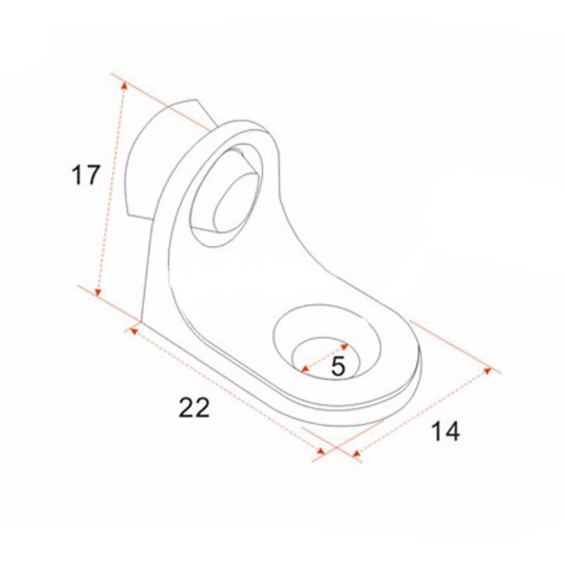 Sujeta estante Herrajes