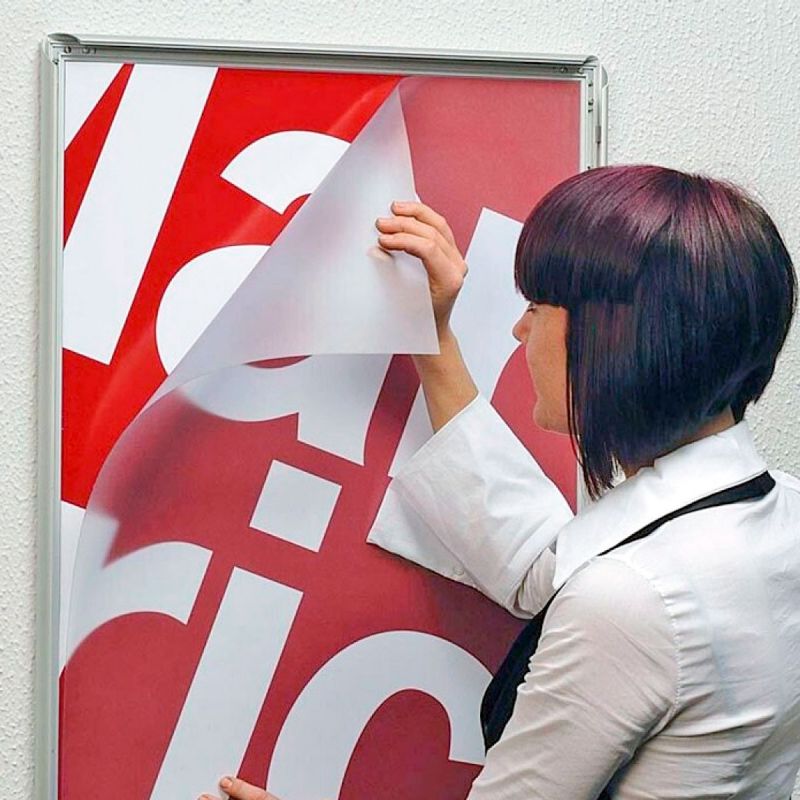 Marco aluminio para gráfica Señalética