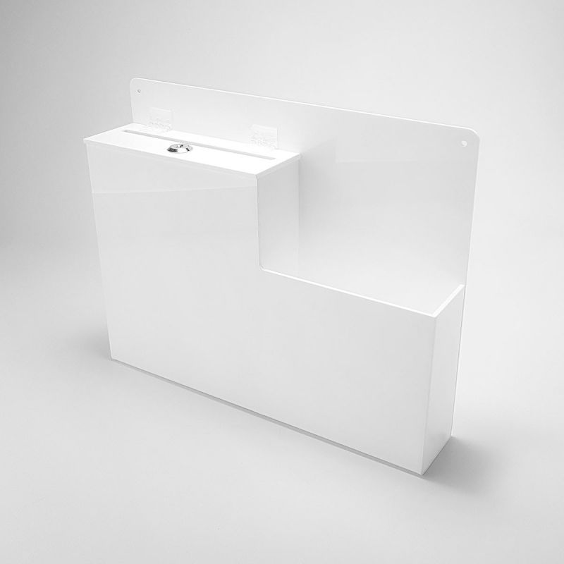 Buzón sugerencias blanco Buzones