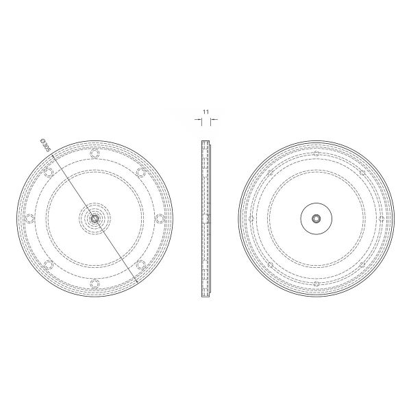 Disco base giratoria 30 cm Accesorios varios 2