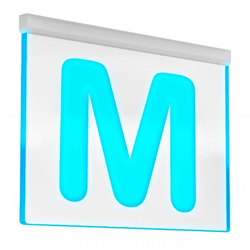 Luz filtrante suspendida Señalética