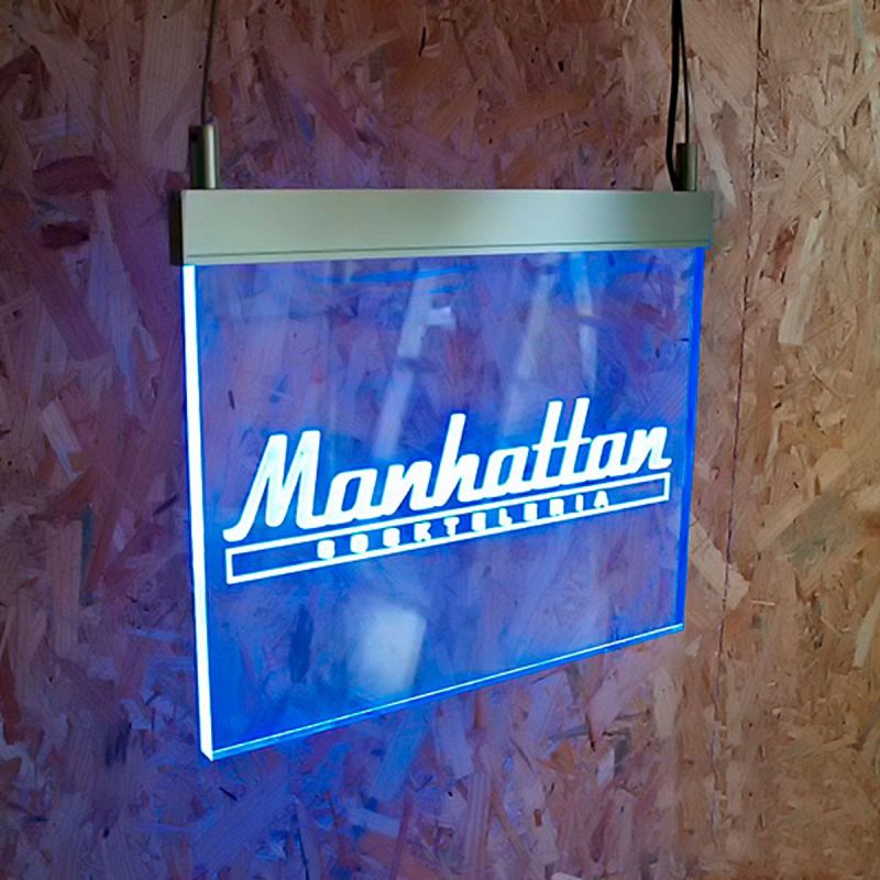 Luz filtrante suspendida Señalética