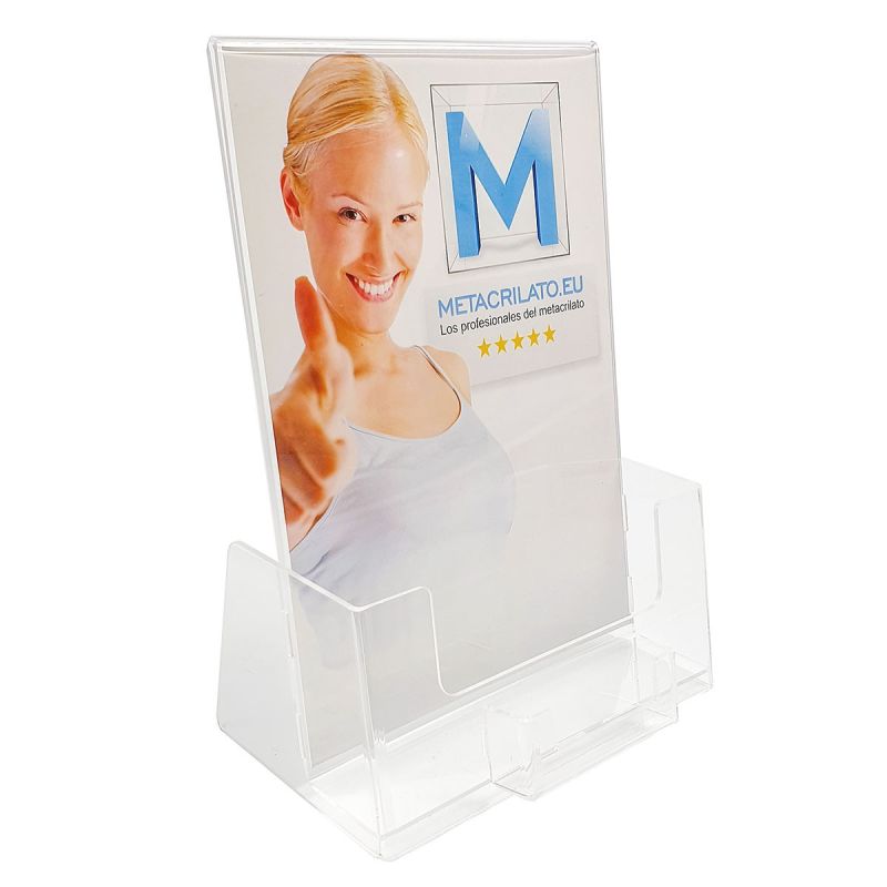 Portafolletos con gráfica y tarjetero Tarjeteros de sobremesa