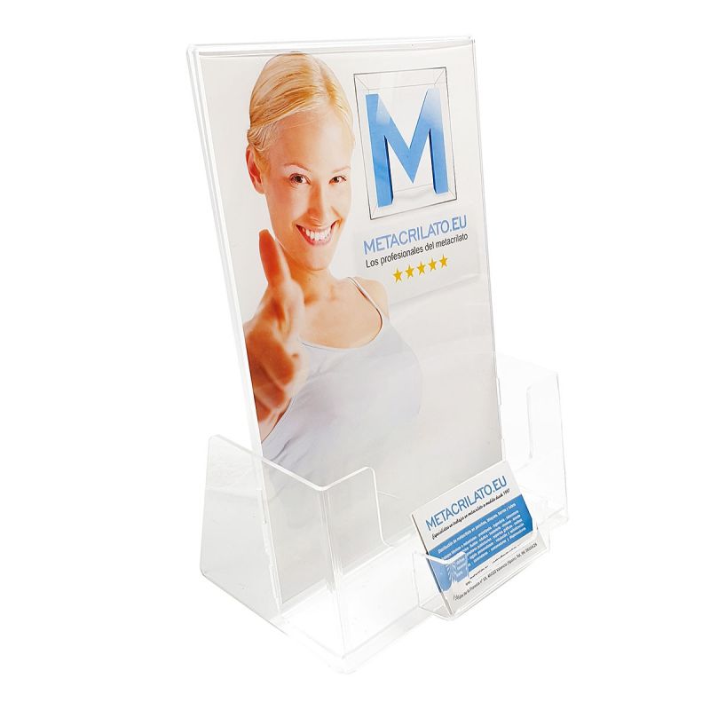 Portafolletos con gráfica y tarjetero Tarjeteros de sobremesa