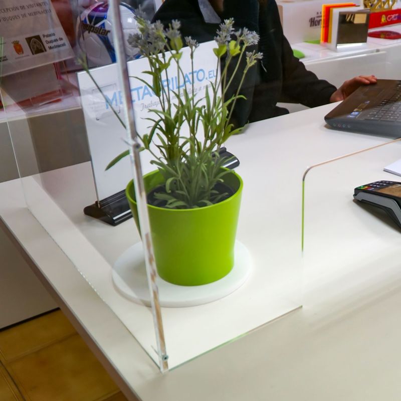 Mampara Premium Protección frontal y lateral