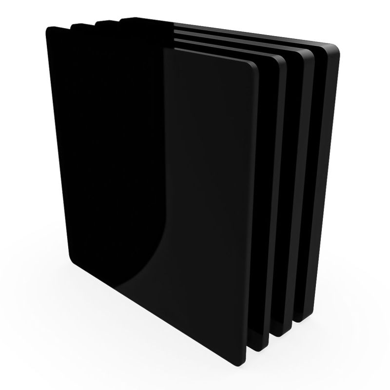 Metacrilato negro brillo Planchas de metacrilato