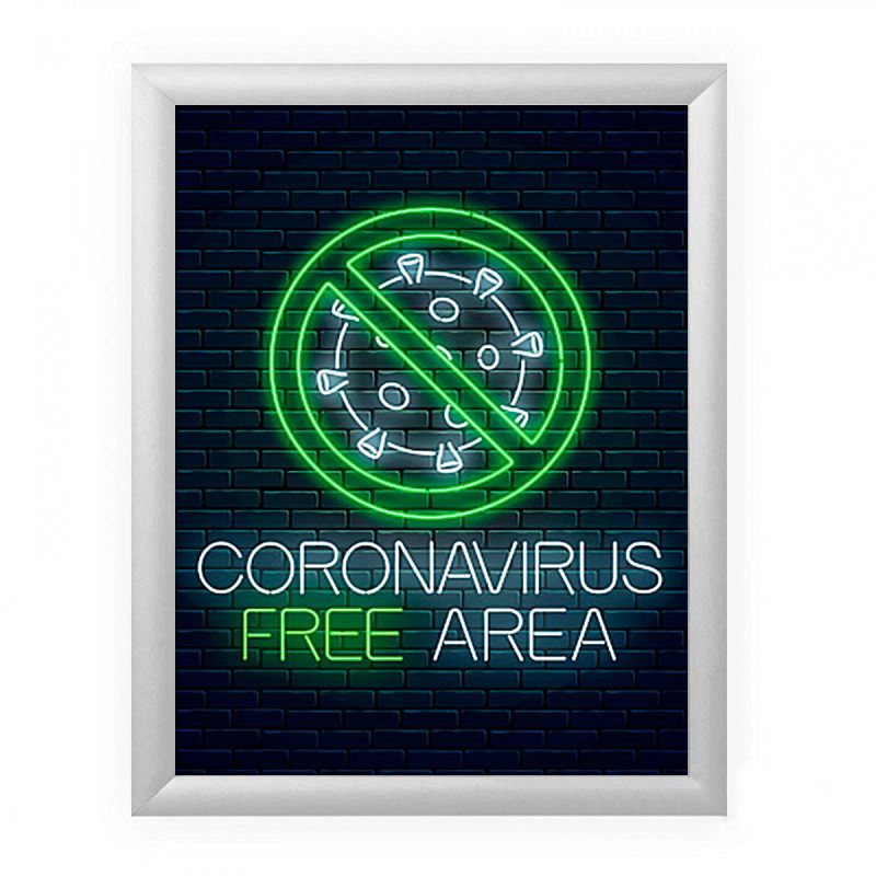 Marco aluminio para gráfica Señalética