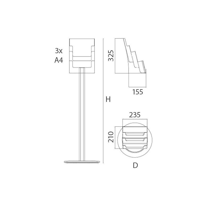 A4 Stand Portafolletos