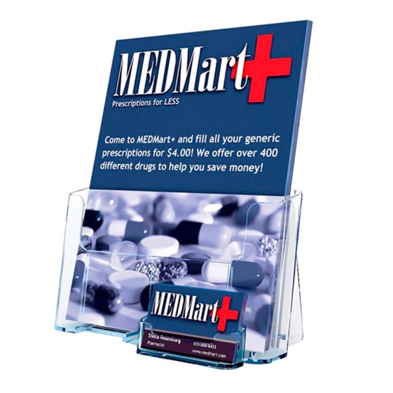 Portafolletos con tarjetero Tarjeteros de sobremesa