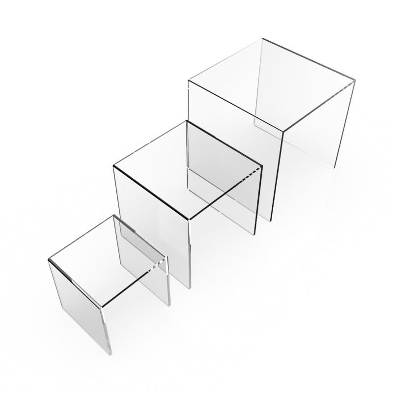 Set peanas cuadradas Peanas de metacrilato