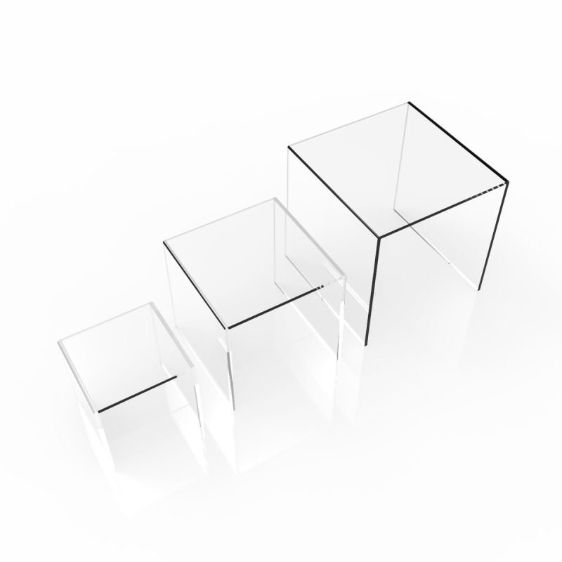 Set peanas cuadradas Peanas de metacrilato