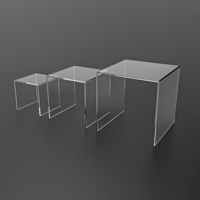 Set peanas cuadradas Peanas de metacrilato