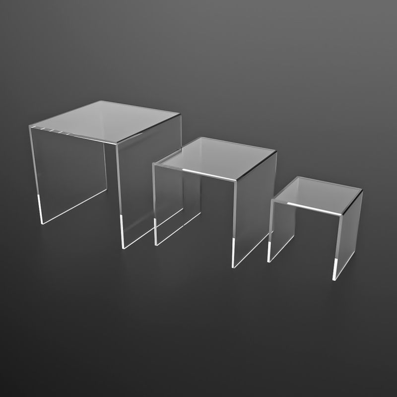 Set peanas cuadradas Peanas de metacrilato