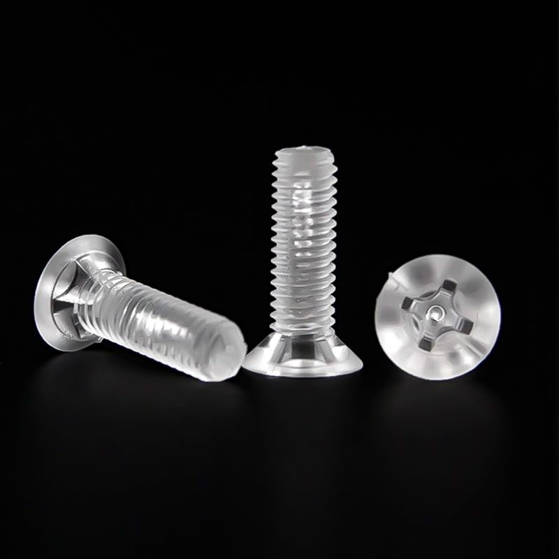 Tornillo transparente avellanado Tornillería