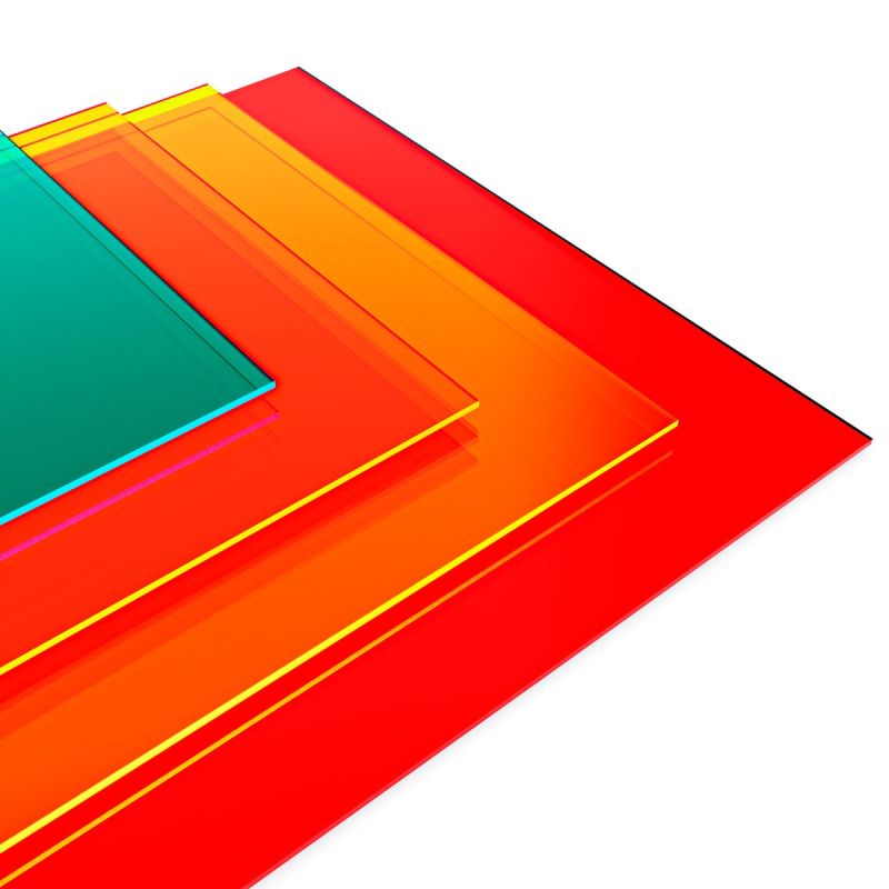 Metacrilato flúor Planchas de metacrilato