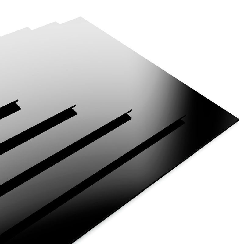 Metacrilato negro brillo Planchas de metacrilato