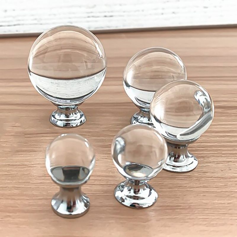 Pomo cristal redondo Pomos