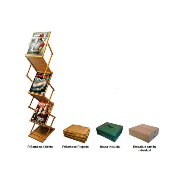 Portafolletos A4 Bamboo Dispensadores de folletos 2