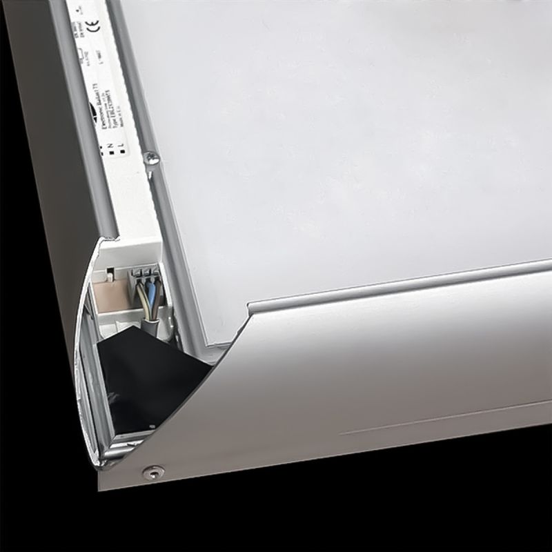 Marco click 50 x 70 cm con luz Portagráficas pared