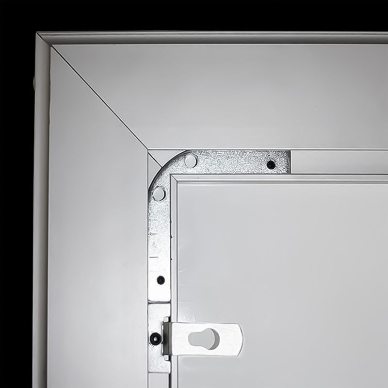 Marco click 50 x 70 cm con luz Portagráficas pared