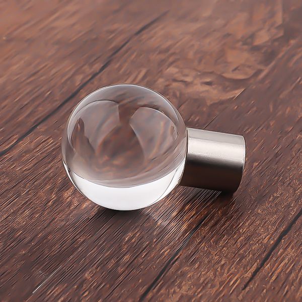 Pomo cristal redondo níquel Pomos 2
