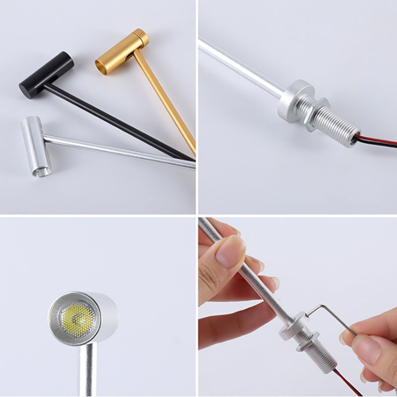 Foco vitrinas Lux plata Iluminación