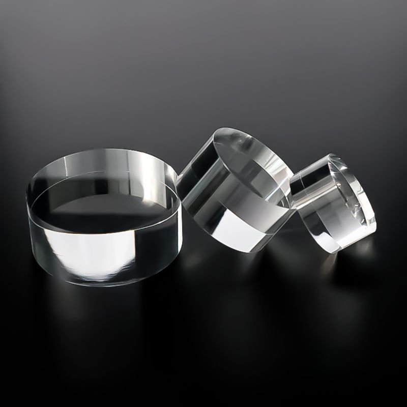 X4 Peanas circulares transparentes Bloques y peanas