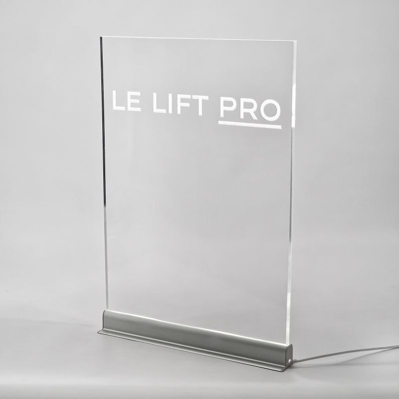 Luz filtrante sobremesa Señalética