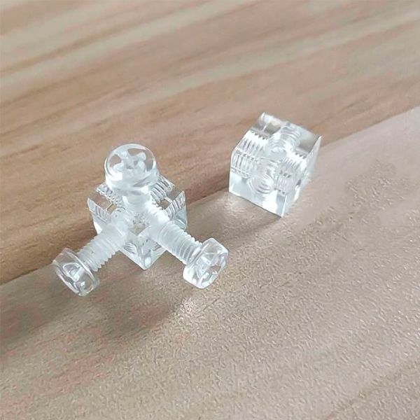 Cubos transparentes roscados 2