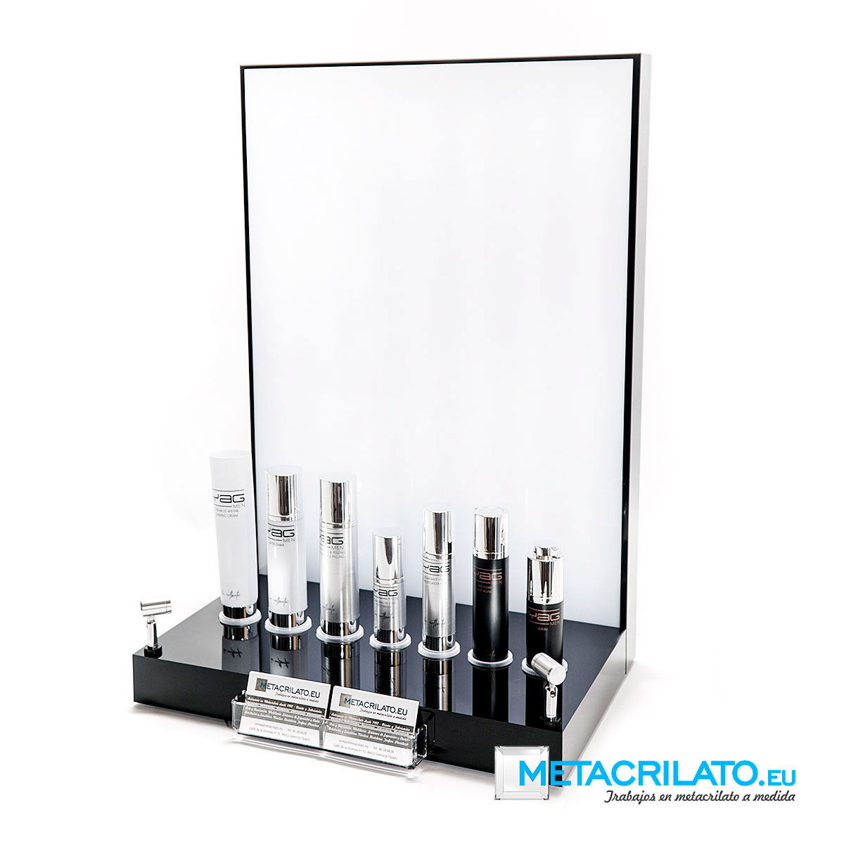 Expositor metacrilato negro