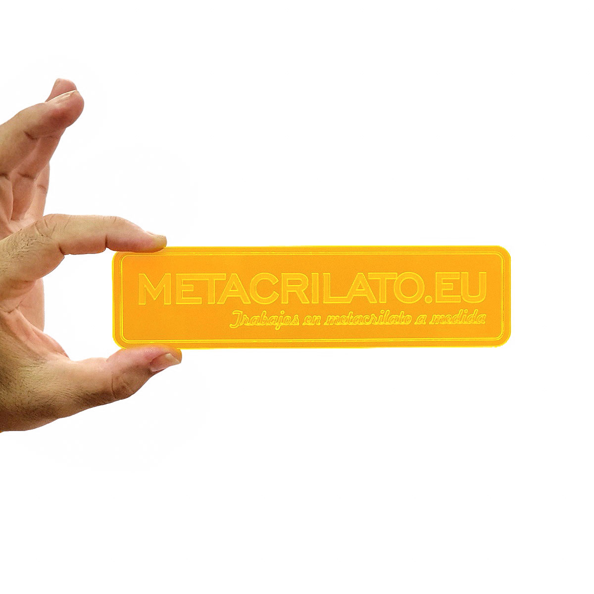 Metacrilato fluorescente naranja Metacrilato